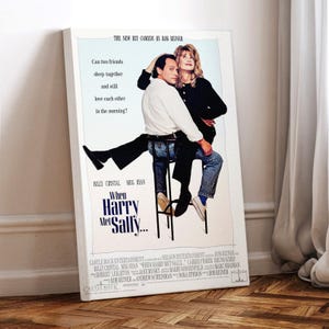 Wenn Harry und Sally Film Poster, gewickelte Leinwand, Kunst Poster für Geschenk, Raum Dekor, Wand Kunst, Geschenk für ihn