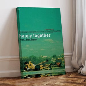 Happy Together Movie Poster, Wrapped Canvas, Art Poster for Gift,Room Decor,Wall Art,Gift For Him