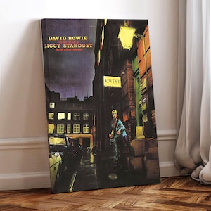 David Bowie Poster Filmplakat, gewickelte Leinwand, Kunst Poster für Geschenk, Raumdekor, Wandkunst, Geschenk für ihn