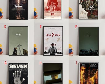 Poster del film Se7en: Quadro su tela, Decorazione per la casa