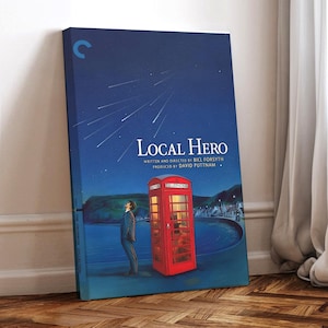 Póster de la película "Héroe local", lienzo envuelto, póster artístico para regalo, decoración de habitación, arte de pared, regalo para él