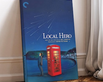 Poster del film Local Hero: tela da parete rivestita