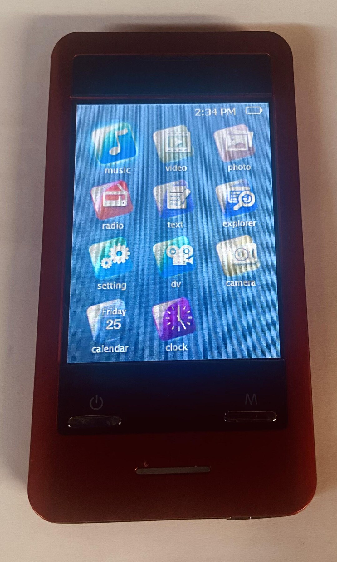 Media Player -coby - MP828 -RED With Micro SD Card Slot - Etsy