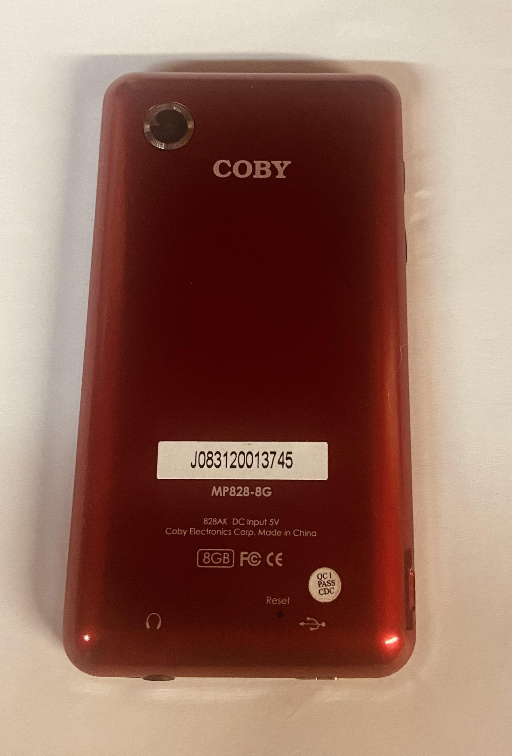 Media Player -coby - MP828 -RED With Micro SD Card Slot - Etsy