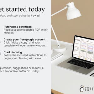 📝 HOW IT WORKS? 📝
01. ADD to cart and PURCHASE.
02. Once payment is verified, click on PURCHASES.
03. DOWNLOAD the attached PDF file with a link to the template in Google Sheets.
04. You will need a free Google account to use the template.