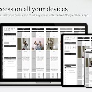 Easily track your events and tasks anywhere with the free Google Sheets app.