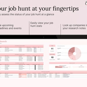 ANALYTICS DASHBOARD: Get a quick overview of your job search and key metrics at a glance.