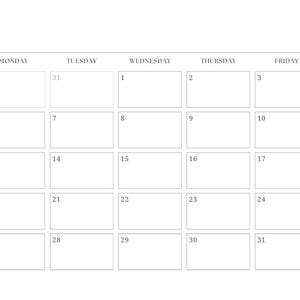 2025 Printable calendar, Editable PDF printable kids calendar, daycare schedule, Childrens calendars, Homeschool Calendar, classroom MRR PLR