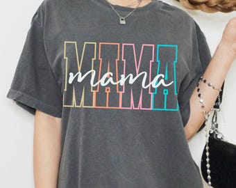 Mama Shirt, Retro Mama Sweatshirt, New Mom Hoodie, Happy Mother's Day Gifts, Sassy Mothers Tee, Trendy Pregnancy Announcement Shirt, SW45
