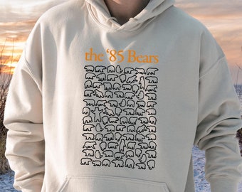 The 85 Bears Hoodie, Chicago Shirt, Football Team Sweatshirt, Chicago Skyline Shirt, American Sport Shirt, Trendy Chicago Bears Gifts,SA5475