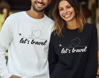 Let's Travel Sweatshirt, Airplane Mode Shirt, Summer Vibes Shirt, Vacation Shirt, Adventure Shirt, Wanderlust Shirt, Traveler Gifts, SP7360