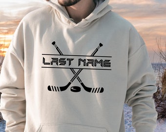 Custom Hockey Hoodie, Personalized Hockey Shirt, Custom Hockey Team Sweatshirt, Gifts for Hockey Lover, Game Day Shirt for Family, SA6030