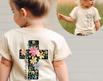 Jesus Is the Light Kids Shirt, Walk by Faith Not by Sight Shirt, Toddler-Youth Christian Sweatshirt, Kids Religious Tee, Catholic Gifts,S026