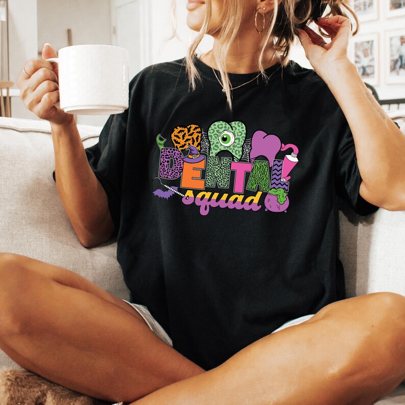 Dental Squad Sweatshirt, Funny Dental Halloween Shirt, Spooky Halloween