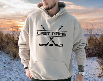 Custom Hockey Hoodie, Personalized Hockey Shirt, Custom Hockey Team Sweatshirt, Gifts for Hockey Lover, Game Day Shirt for Family, SA6030