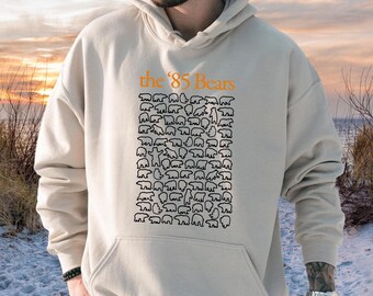 The 85 Bears Hoodie, Chicago Shirt, Football Team Sweatshirt, Chicago Skyline Shirt, American Sport Shirt, Trendy Chicago Bears Gifts,SA5475