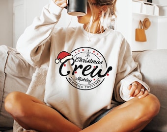Christmas Crew Sweatshirt, Matching Family Christmas Shirt, Making Memories Together Tee, S390,