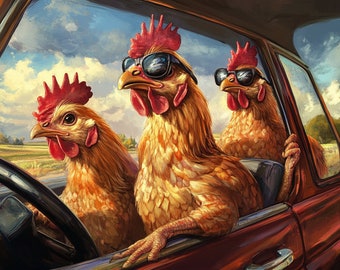 Chickens Doing Chores Digital Items