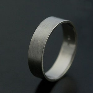 Modern Band Recycled 14k Palladium White Gold 6mm