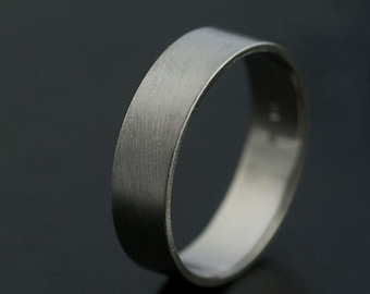 Modern Band Recycled 14k Palladium White Gold 6mm