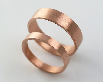 14k Rose Gold Recycled Gold Hand Forged 14k Eco Friendly Metal Handmade in Portland, OR