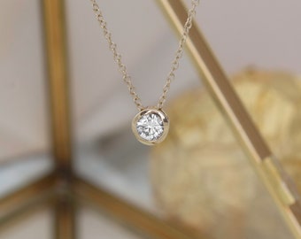 Romantic Brilliant Diamond Necklace 1/4ct