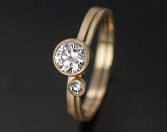 Modern Milgrain Brilliant Satellite Ring