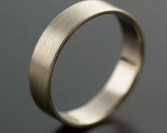 Modern Band Recycled 14k Palladium White Gold 5mm