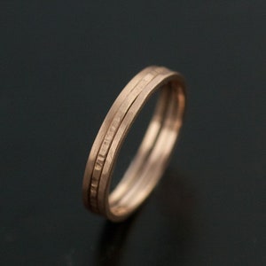 Stacking Set 14k Rose Gold Rings
