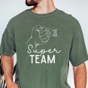 Super Team Shirt Comfort Colors®, Papa Shirt, Cool Dad Club, First Fathers Day Present, Dad of Girls, Gift Grandfather Tee, Gift For Husband