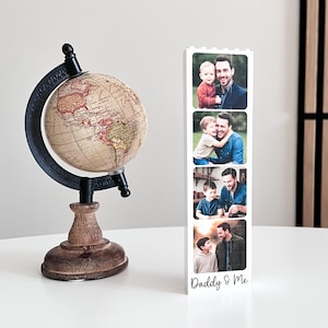 Personalised Daddy & Me Building Brick Photo Block, Gift for Dad, Puzzle, Grandad, Grandpa, Birthday Gift, Father&#39;s Day Gift Idea