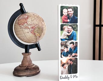 Gepersonaliseerde Daddy & Me bouwsteen fotoblok, cadeau voor papa, puzzel, opa, opa, verjaardagscadeau, cadeau-idee Vaderdag