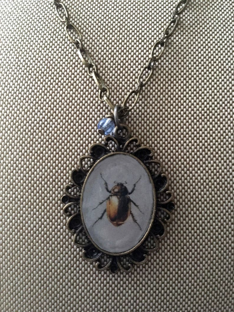 Beetle Jewelry, Beetle Necklace, Beetle Pendant, Jewel Beetle Pendant