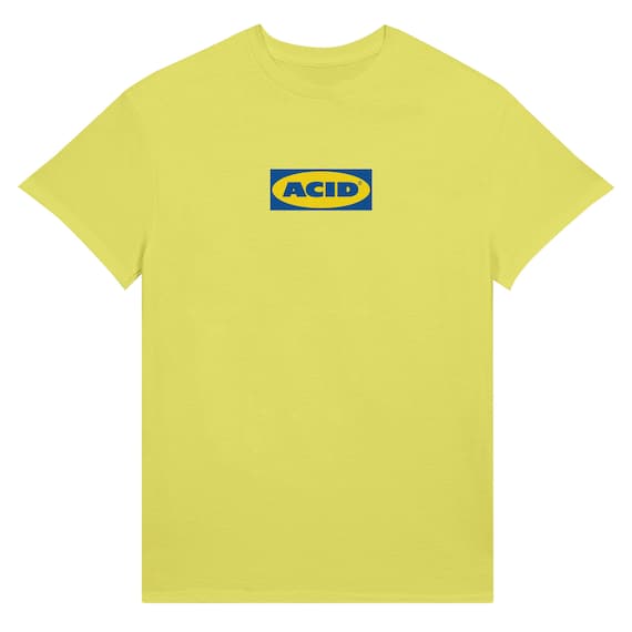 ACID Techno T-Shirt | Unisex Heavyweight Tee | Rave Party Fashion | Acid House Inspired Design