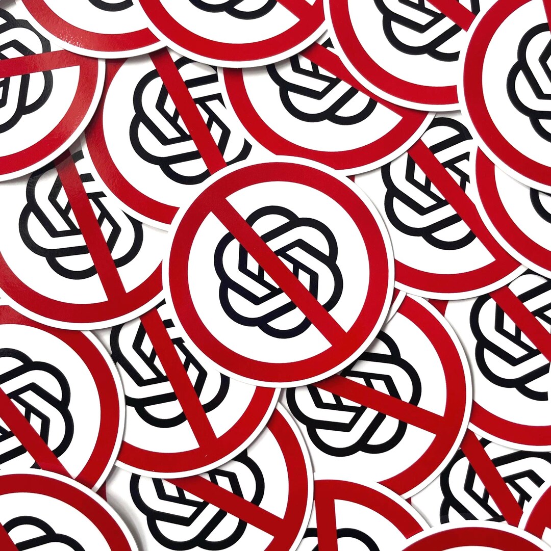 Anti-openai Sticker - Stop Surveillance Tech, Privacy Protest Decal ...