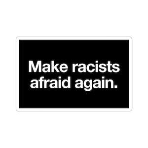 Resist Racism Kiss-Cut Sticker, Anti-Racism Sticker, Political Activism