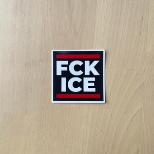 Anti-ICE Sticker, Political Protest, Immigration Rights, Oppose Trump image 3