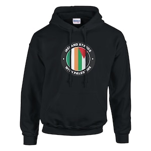 Ireland Stands with Palestine Hoodie - Supportive and Comfortable Sweatshirt - Heavy Blend for All Seasons