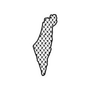Palestinian Territory Sticker, Kuffiya Pattern Decals, Protest Against Israeli Occupation, Support Palestinians, Stop Genocide