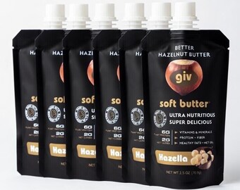 Organic Decadent Hazelnut Butter Spread with Cacao 2.5OZ 6 COUNT