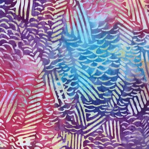 Colorful Fish Scale Batik is Pastel Cotton
