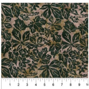 Canoe Lake Leaf Batik Print by Banyon Batiks