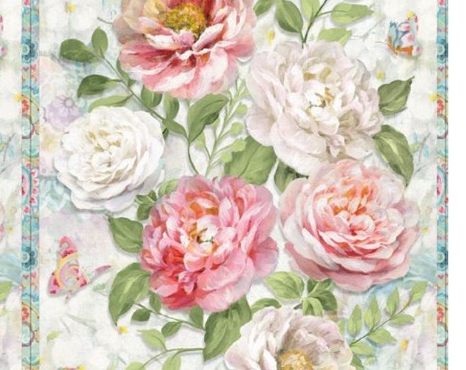 Wild Blush Collection Floral Print Cotton Fabric by Wilmington Prints ...