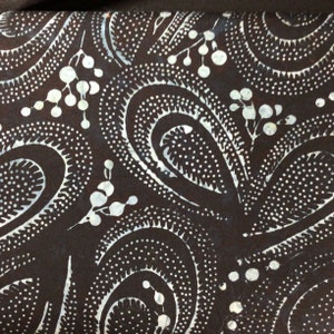 Paisley Design on Batik Cotton Fabric by Banyan Batiks