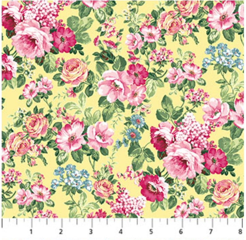 Tea for Two Cotton Fabric Panel by Northcott DP2489310 Etsy