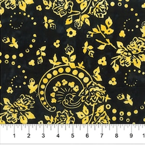 Flutter Batik Cotton in Sunshine Yellow 80725-54