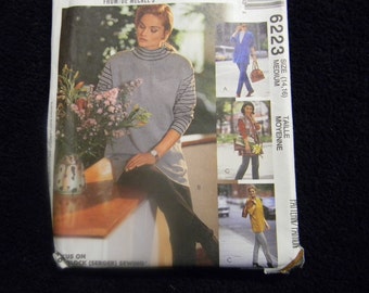 Vintage Uncut McCall's Pattern 6223 Size 14-16 Cardigan, Vest, Tunic and Pants