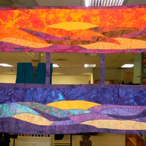 Sunrise Sunset Quilt Wall Hanging Kit by Coyote Creek Fabrics