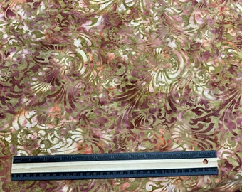 Apothecary Shades of Gold and Rust Batik Cotton Fabric by Banyan Batiks 80796-34