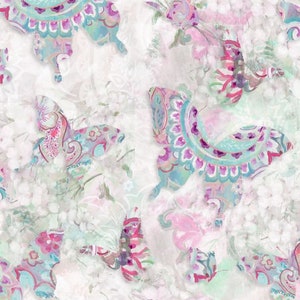 Wild Blush Collection Floral Print Cotton Fabric By Wilmington Prints Fat Quarter